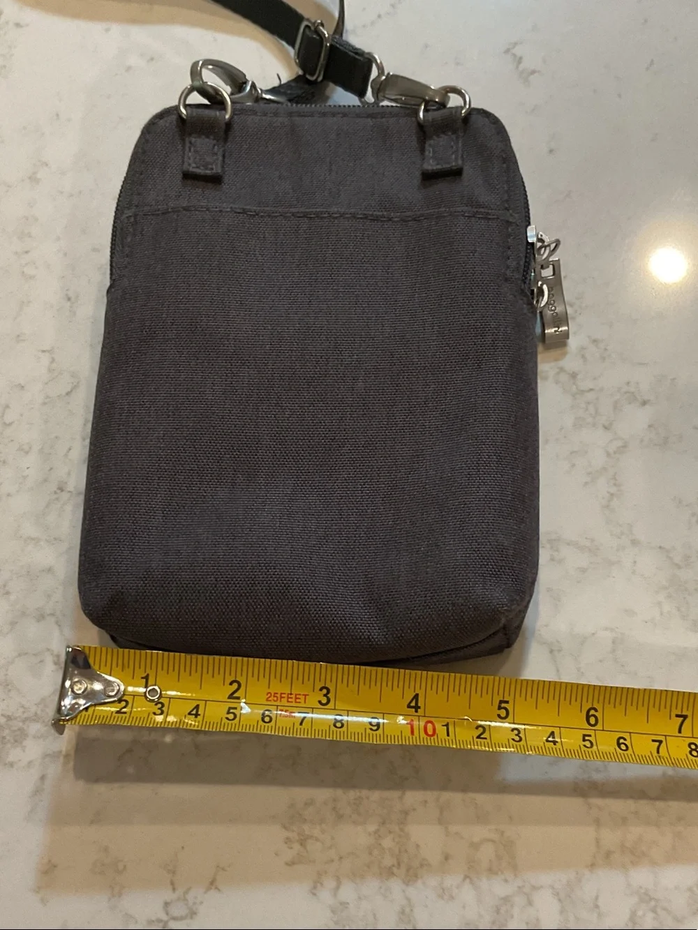 Baggallini True Classic Take Two RFID Crossbody graphite gray LIKE NEW